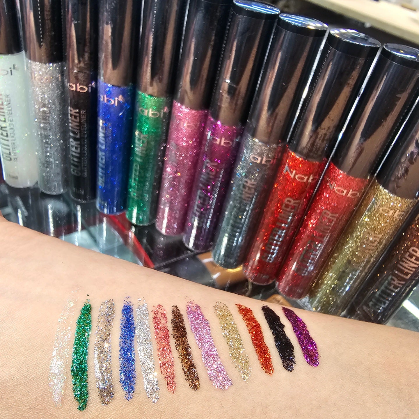 12 Color Glitter Liner Set