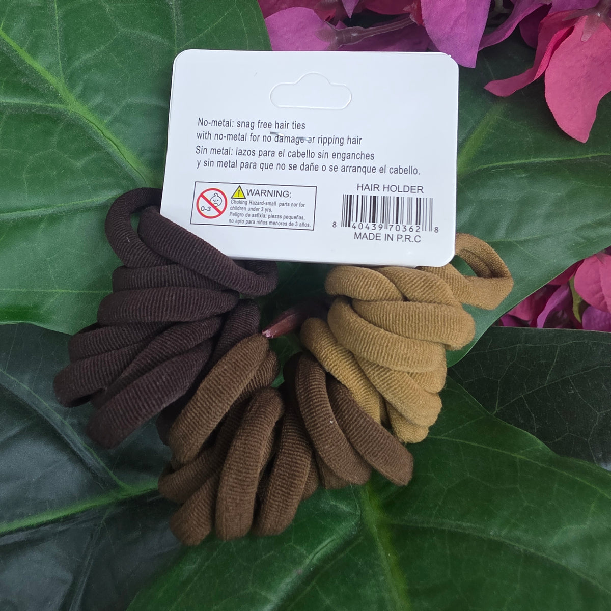 Assorted Brown Hair Ties - Small