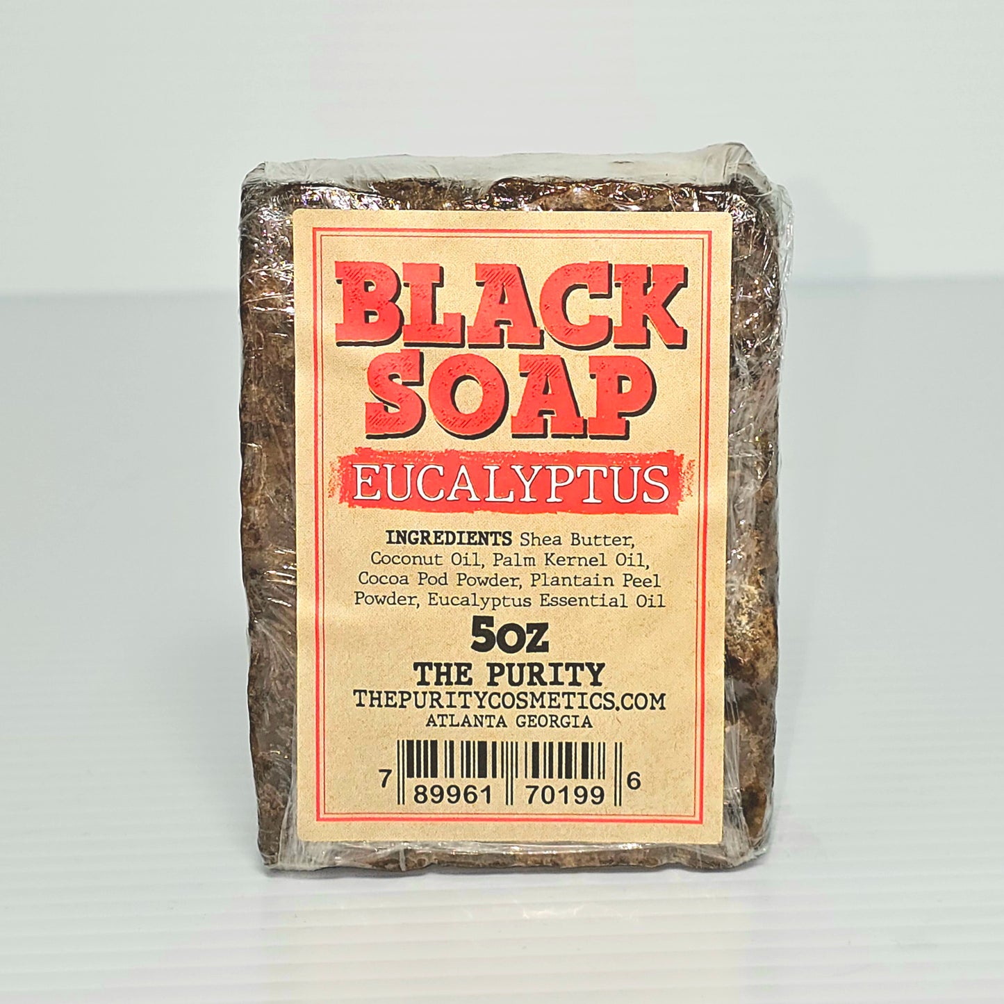 The Purity Black Soap - Eucalyptus