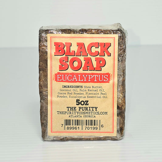 The Purity Black Soap - Eucalyptus