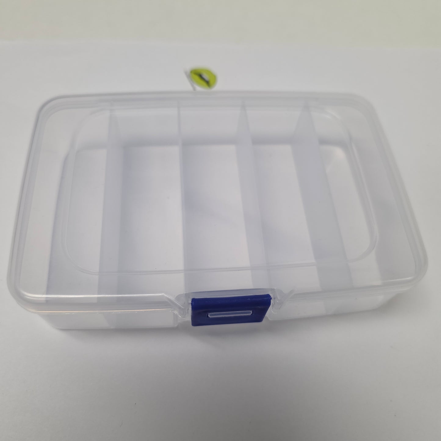 Empty Clear 5 Compartment Container with clip