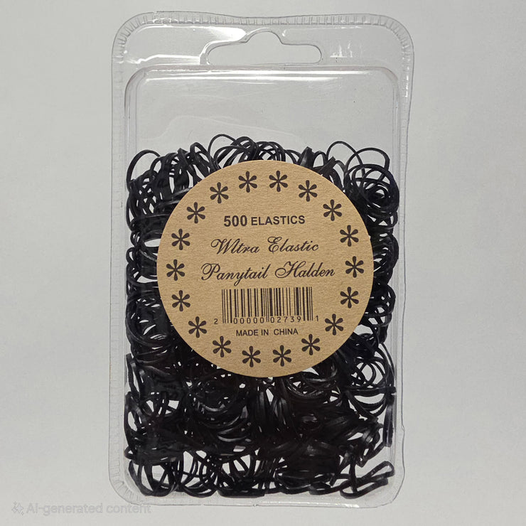 500 Black Elastics - Black