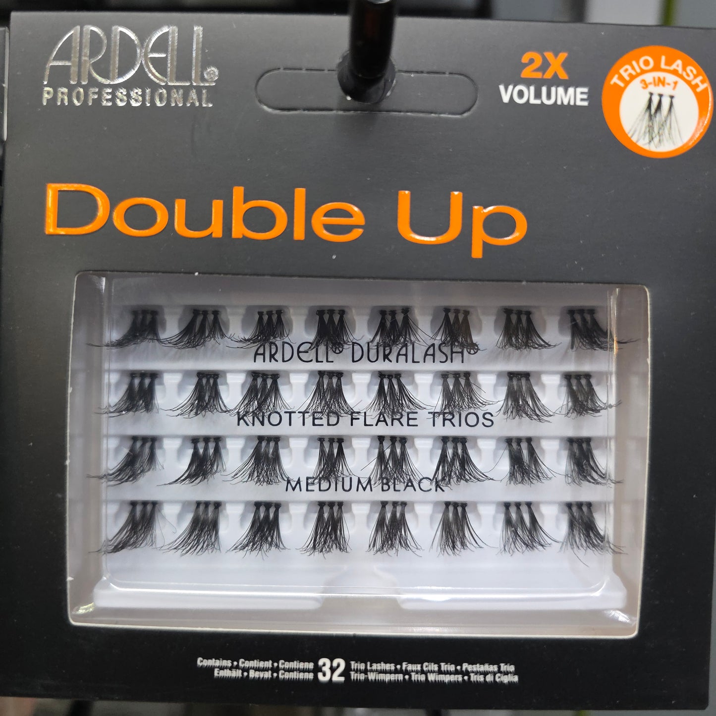 Ardell Double Up  - Knotted Flare Lash Trios Medium Black