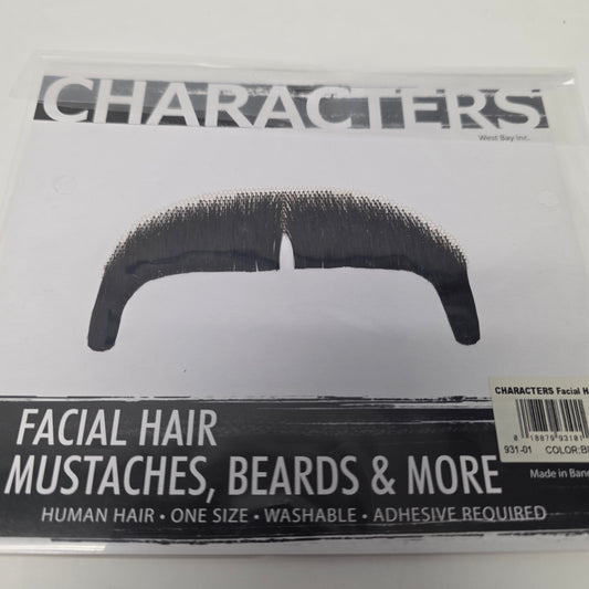 Horseshoe Mustache - Black