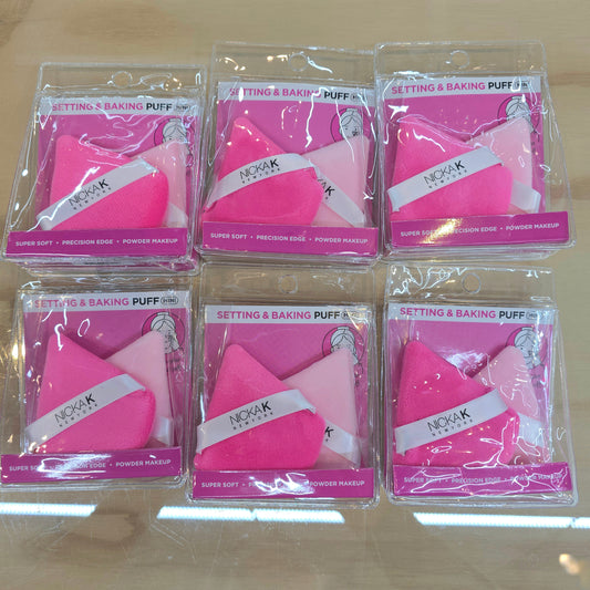 BULK Nicka K Setting & Bake Triangle Puff 6pcs