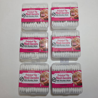 BULK Pointed Tip Nail Swabs