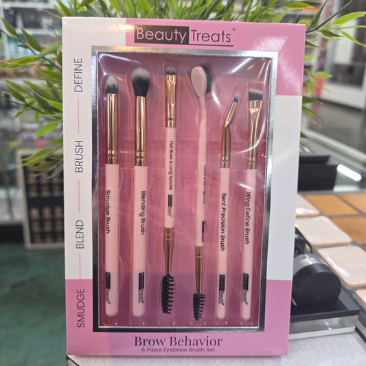 Beauty Treats Brow Behavior | 6 PC Eyebrow Brush Set