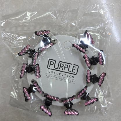 Butterfly Clips with Rhinestones