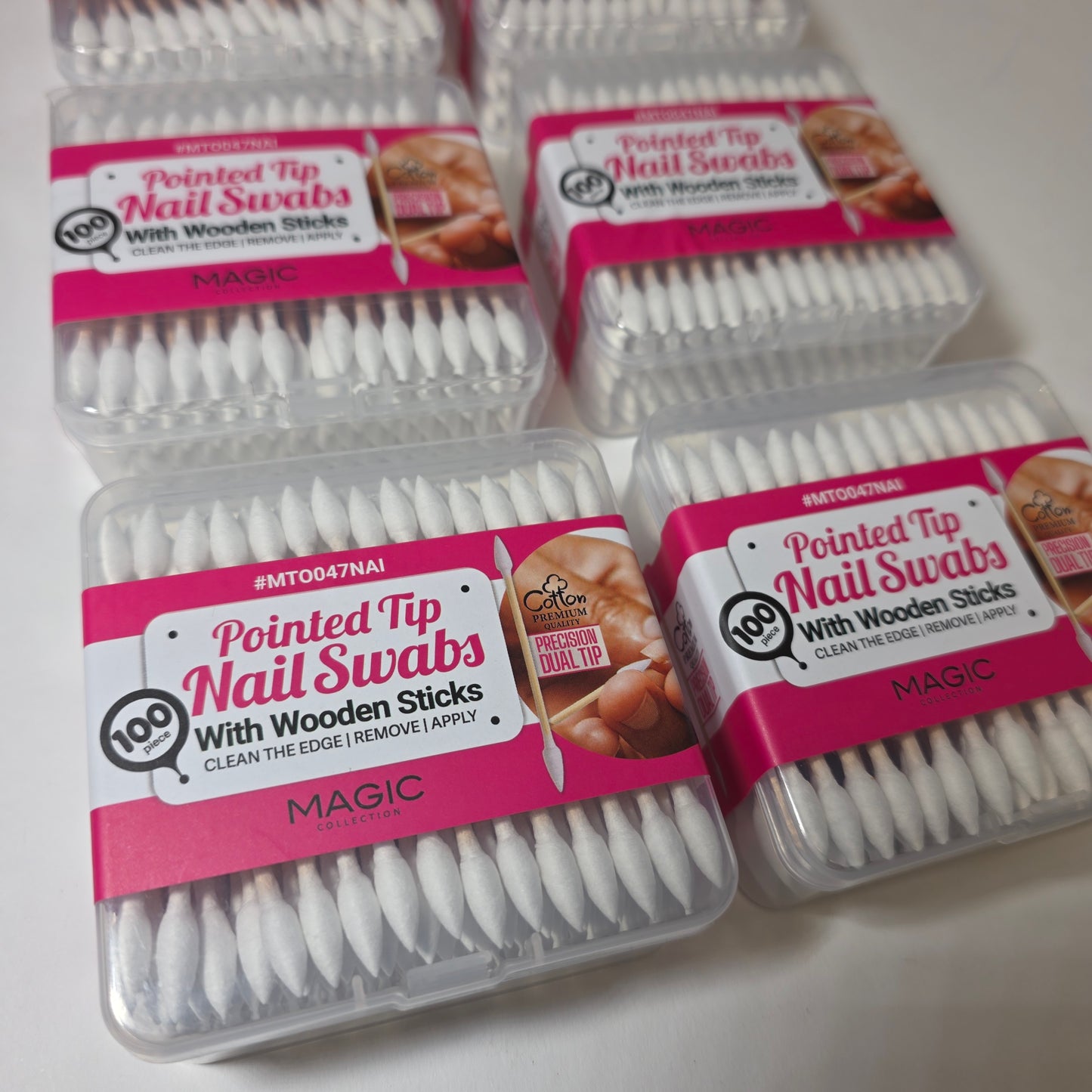 BULK Pointed Tip Nail Swabs