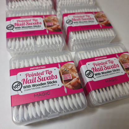 BULK Pointed Tip Nail Swabs