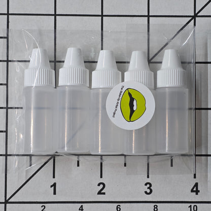 theMUAproject 6ml (5 Pack) White Ribbed Top Bottle