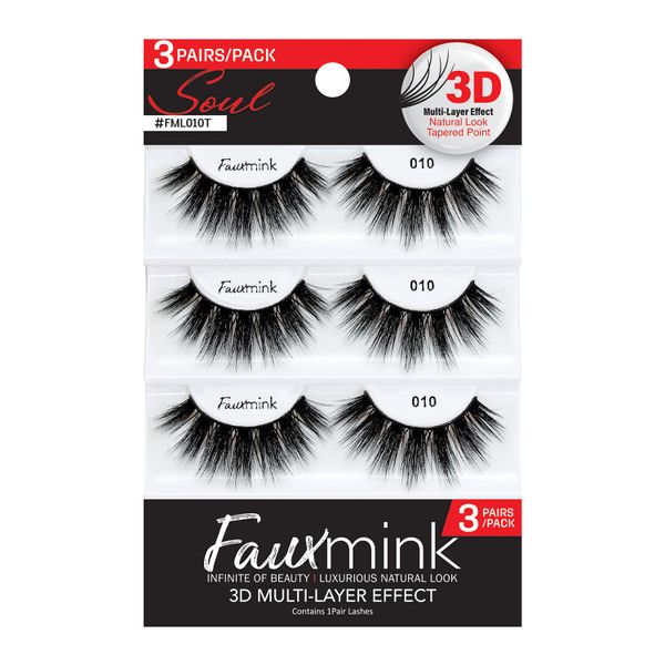 Response - 3D Faux Mink Eyelash 3 Pack - FML010T
