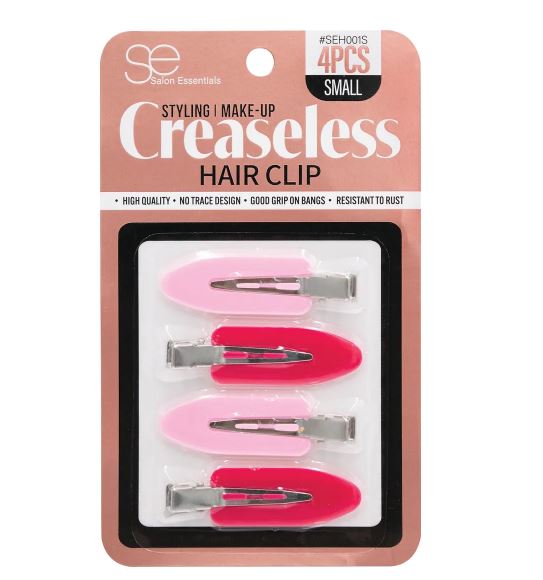 Creaseless Hair Clips Small - Pink (4 pcs)