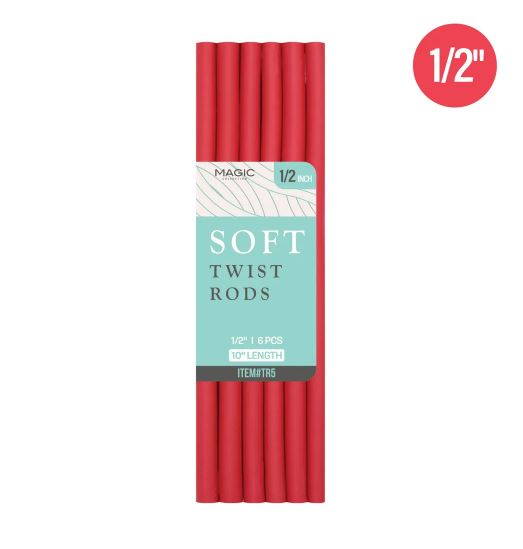 Magic Collection - Response 10" Soft Twist Rods 1/2" Red TR5