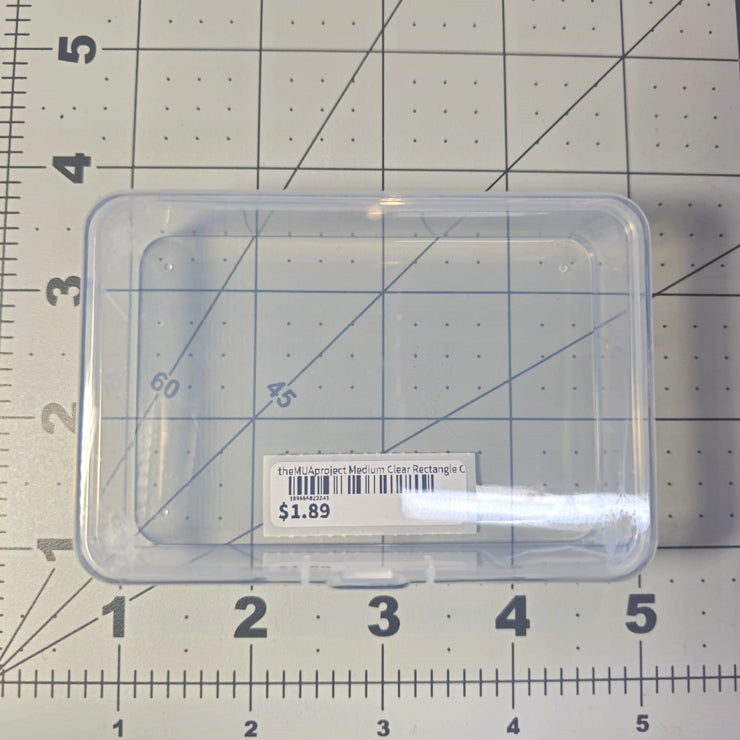 theMUAproject Medium Clear Rectangle Case