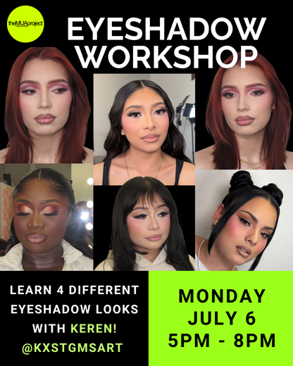 Eyeshadow Workshop- July 6 from 5pm-8pm
