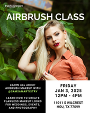 Intro to Airbrush Makeup Class- January 3, 2025 at 12pm