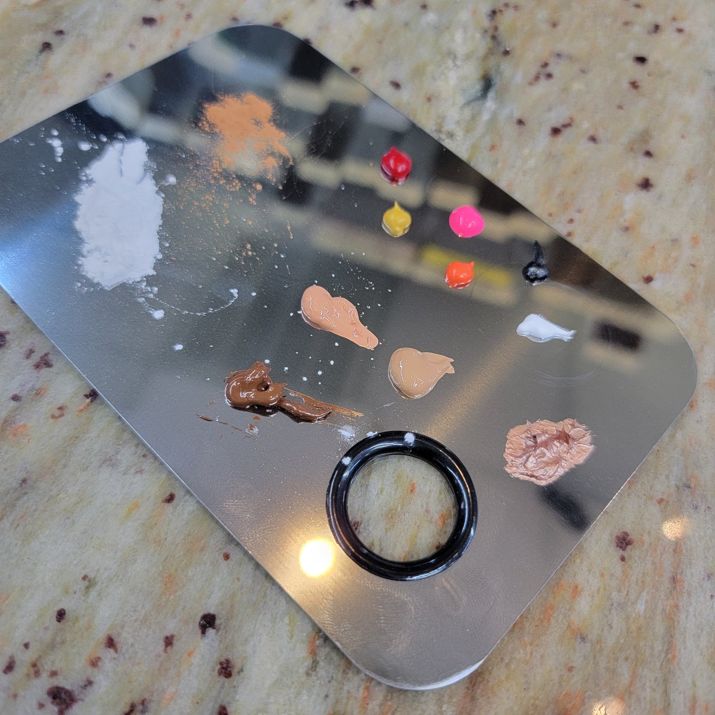 theMUAproject Mixing Palette Stainless Steel 6in x 4in