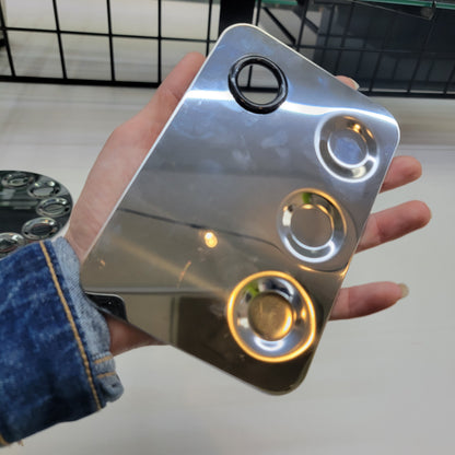 theMUAproject 3 Well 4x6 Stainless Mixing Palette