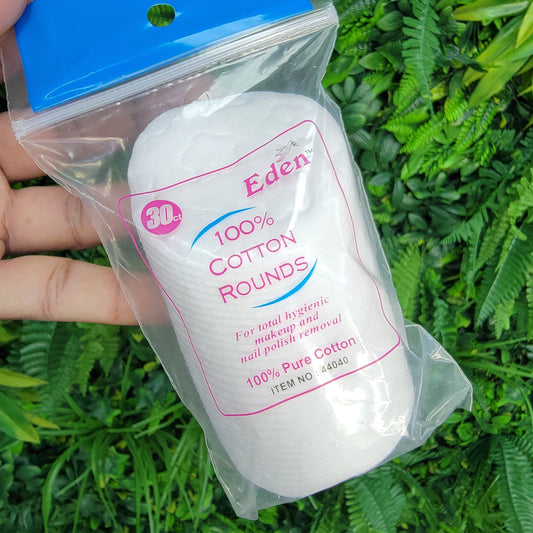 Eden 100% Cotton Rounds 30ct 44040