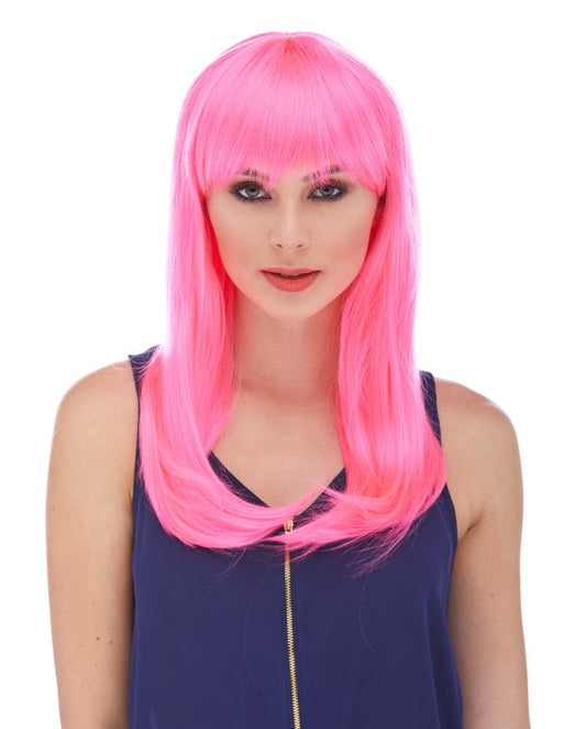 Classy Hot Pink Wig