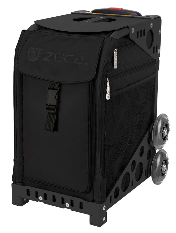 Zuca Sport Stealth Black with Flashing Wheelset