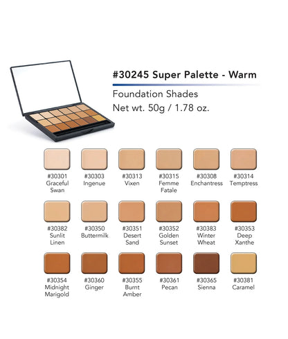 Graftobian HD Super Palette- Warm - 30245