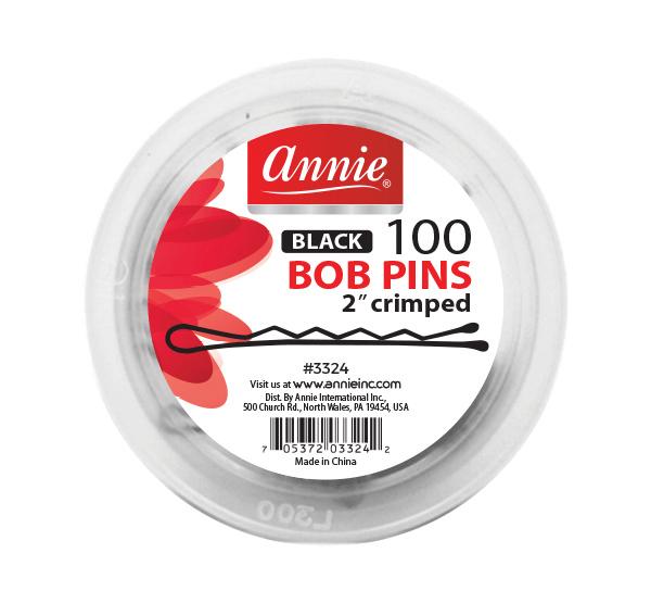 Annie Black 100 Bob Pins 