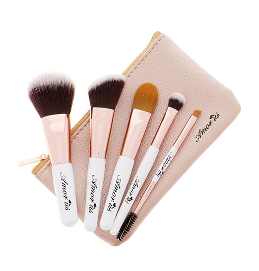 Amor Us Travel Essentials 5 Piece Brush Set