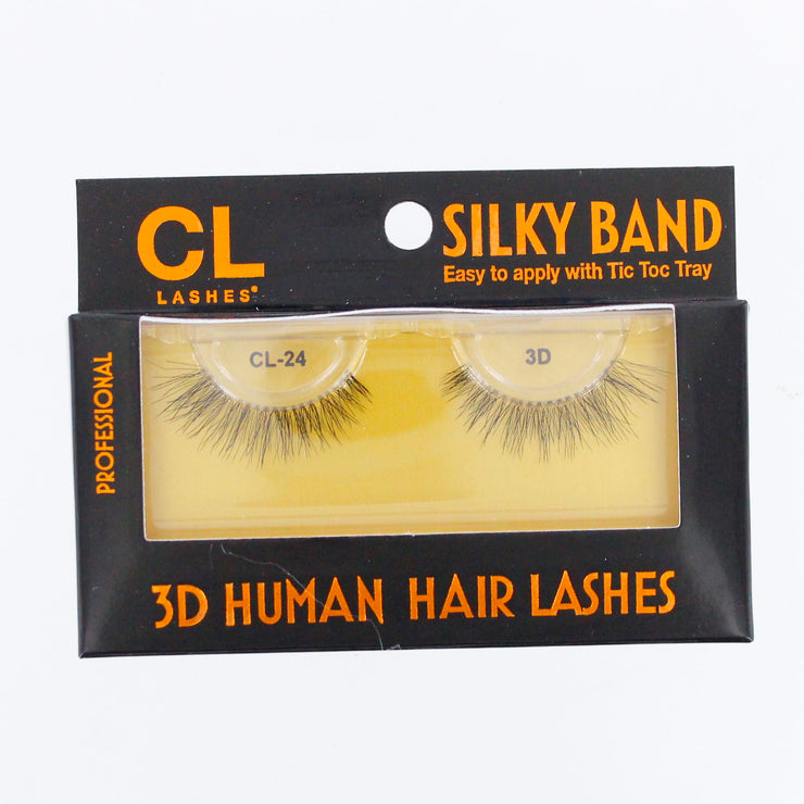 CL Lashes 3D Human Hair Silky Band Lashes CL-16