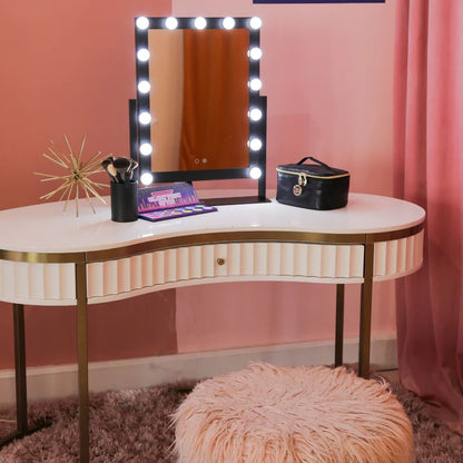 Lurella 15 Bulb Vanity Mirror - Black