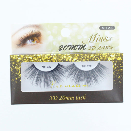 Miss Lashes 3D 20mm Silk Lashes MLL202