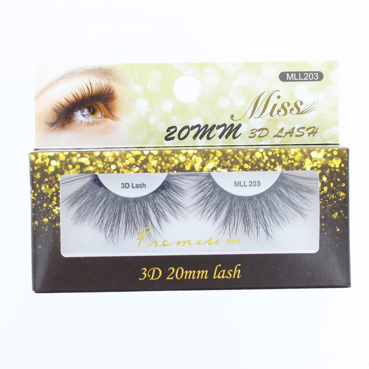 Miss Lashes 3D 20mm Silk Lashes MLL203