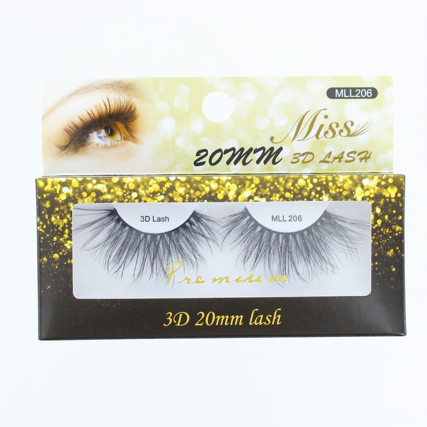 Miss Lashes 3D 20mm Silk Lashes MLL206