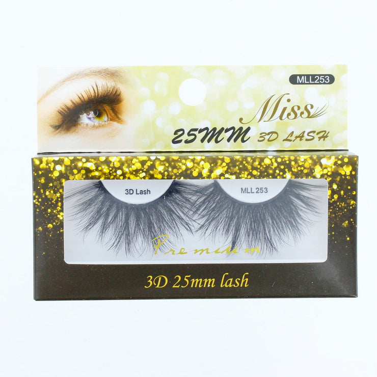 Miss Lashes 3D 25mm Silk Lashes MLL253