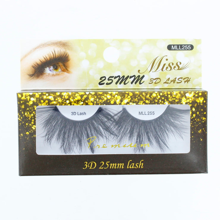 Miss Lashes 3D 25mm Silk Lashes MLL255