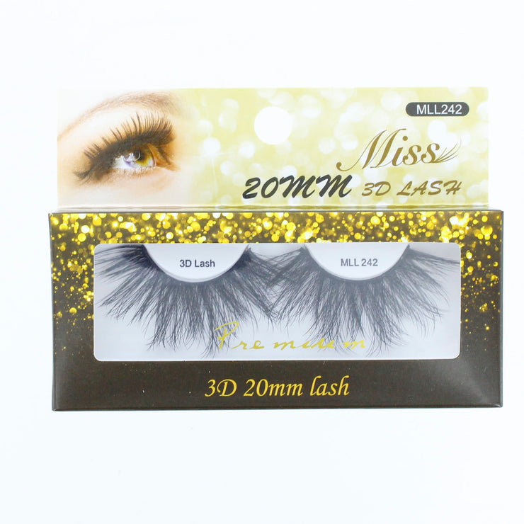 Miss Lashes 3D 20mm Silk Lashes MLL242