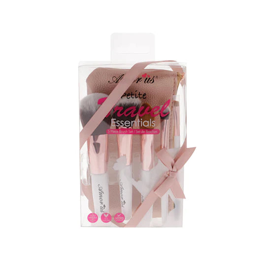 Amor Us Travel Essentials 5 Piece Brush Set