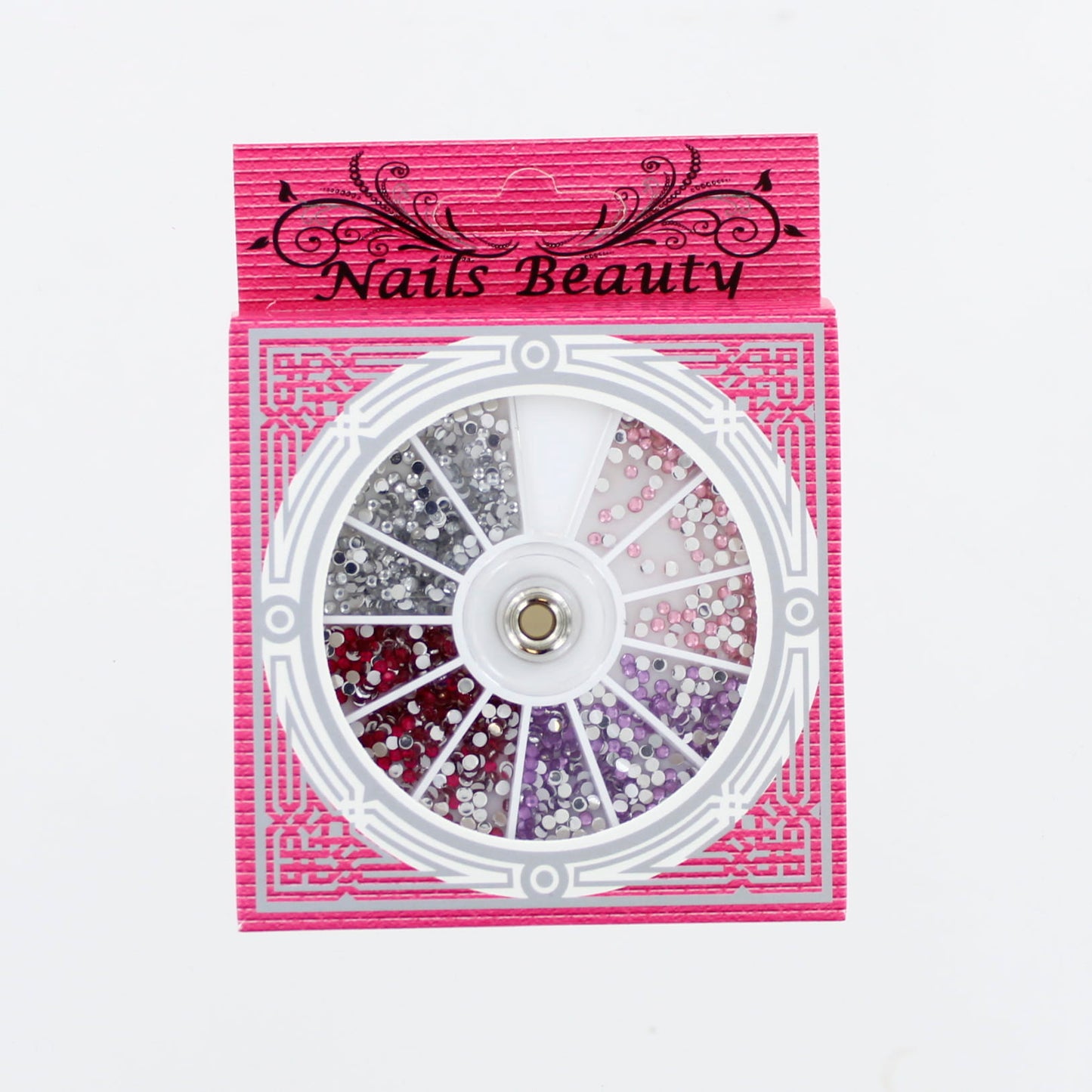 Assorted Editorial Rhinestones / Art Decorations - Pinks Circle