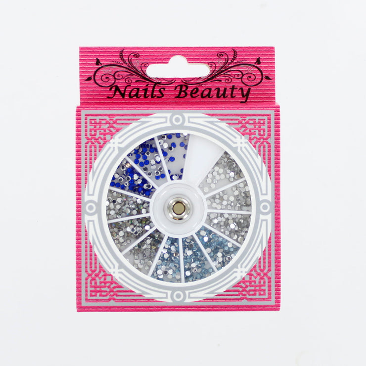 Assorted Editorial Rhinestones / Art Decorations - Blue Circle