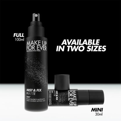 Make Up For Ever NEW Mist & Fix Matte 24HR Setting Spray