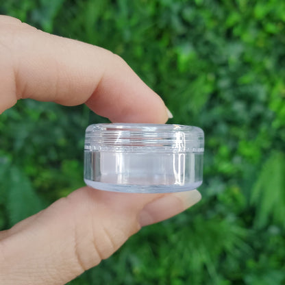 theMUAproject 5 Pack Sampling Jar with Flat Threaded Cap Clear 29354