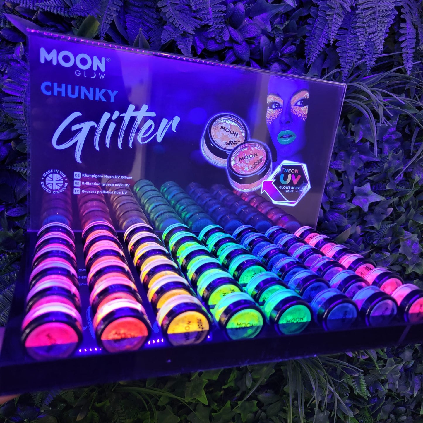 Moon Glow Glitter Neon UV Chunky Glitter