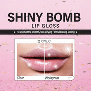Magic Collection Shiny Bomb Lip Gloss Assorted Color - Clear #LIP32AST-01